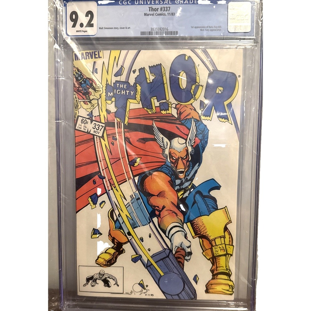 The Mighty Thor #337 CGC 9.2, 1st Appearance of Beta Ray Bill, Marvel Comics